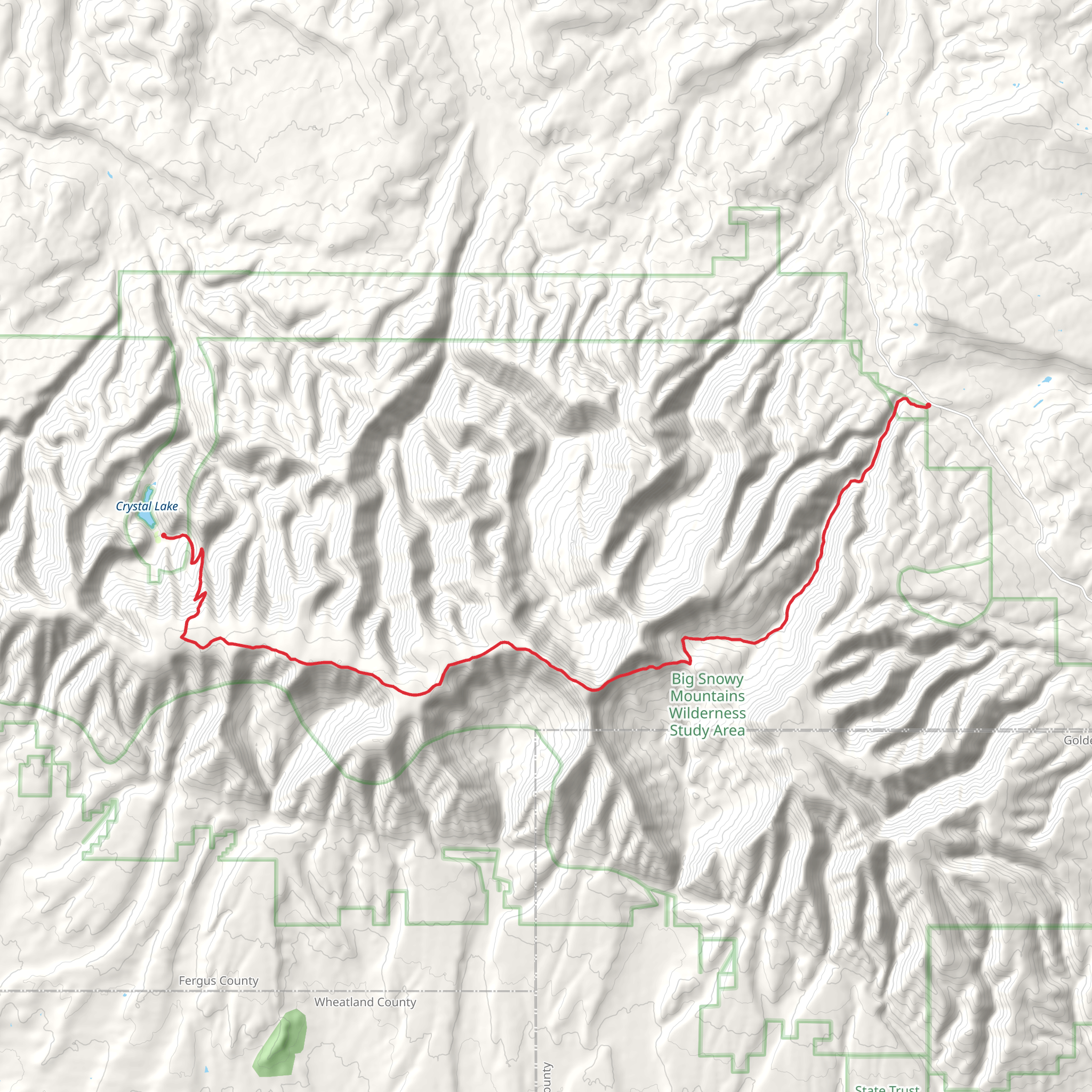 Uhlhorn Trail mobile static map