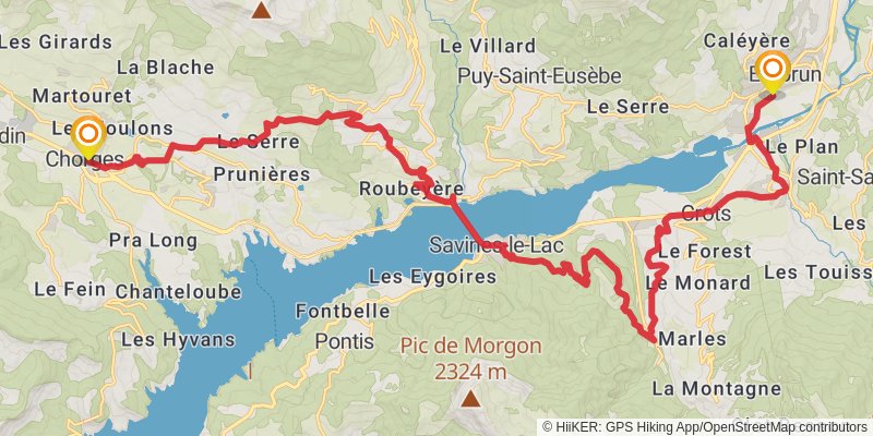 Lac de Serre-Ponçon alt 1 Map