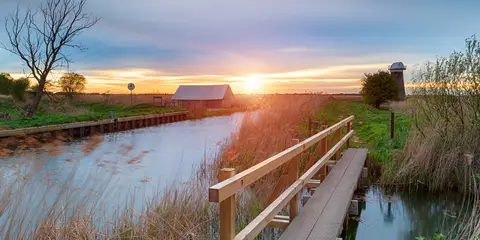 An image depicting the trail Martham Ferry and River Thurne from West Somerton and its surrounding area.