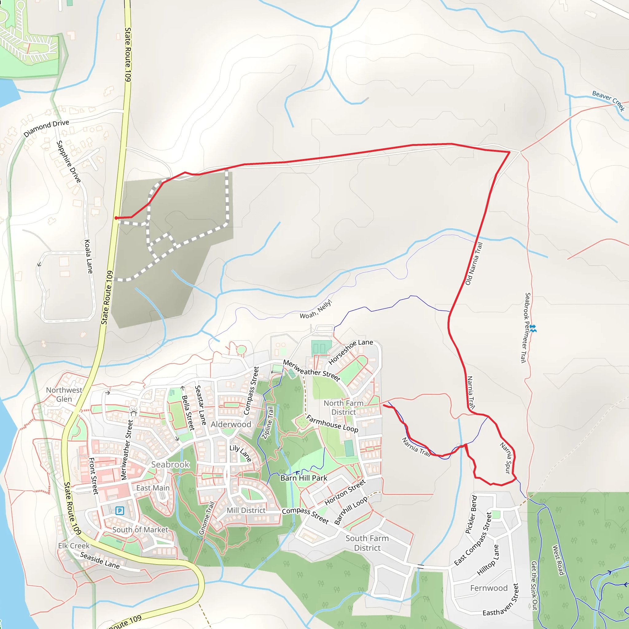 Narnia Trail mobile static map