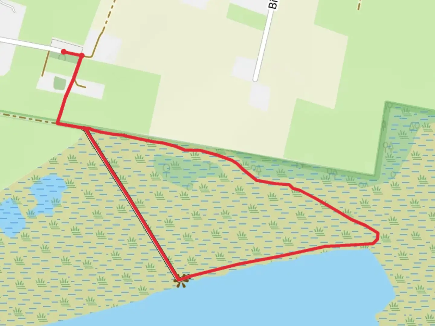 An image depicting the trail Ewiges Meer North Loop Walk and its surrounding area.