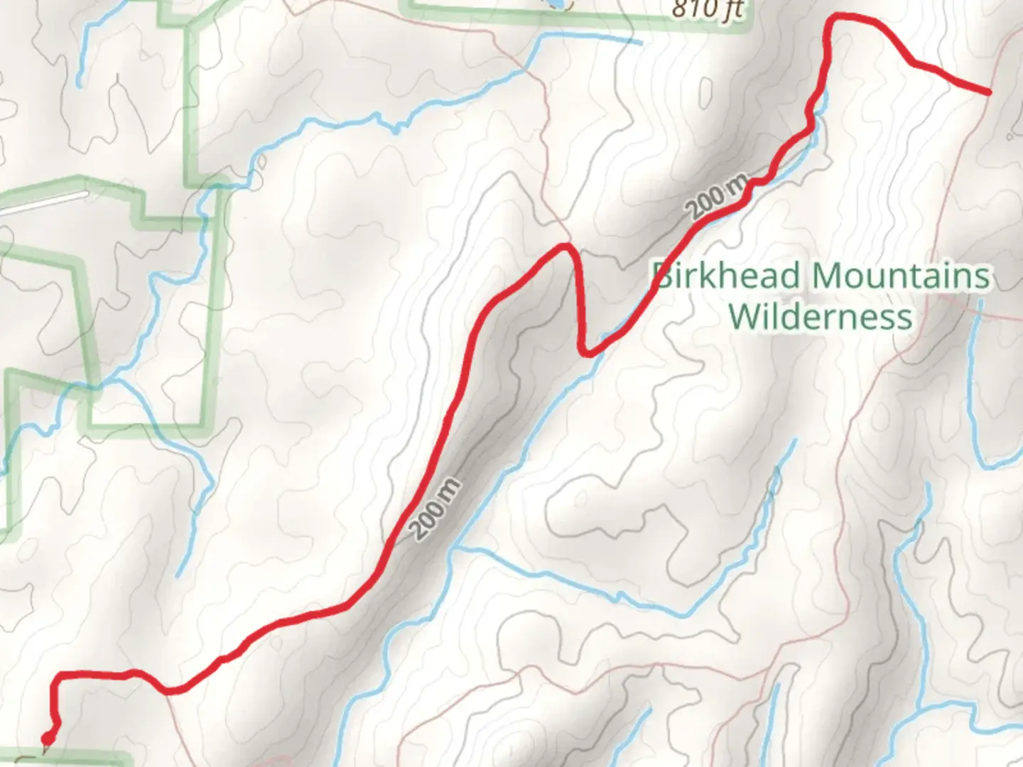 An image depicting the trail Robbins Branch Trail and its surrounding area.