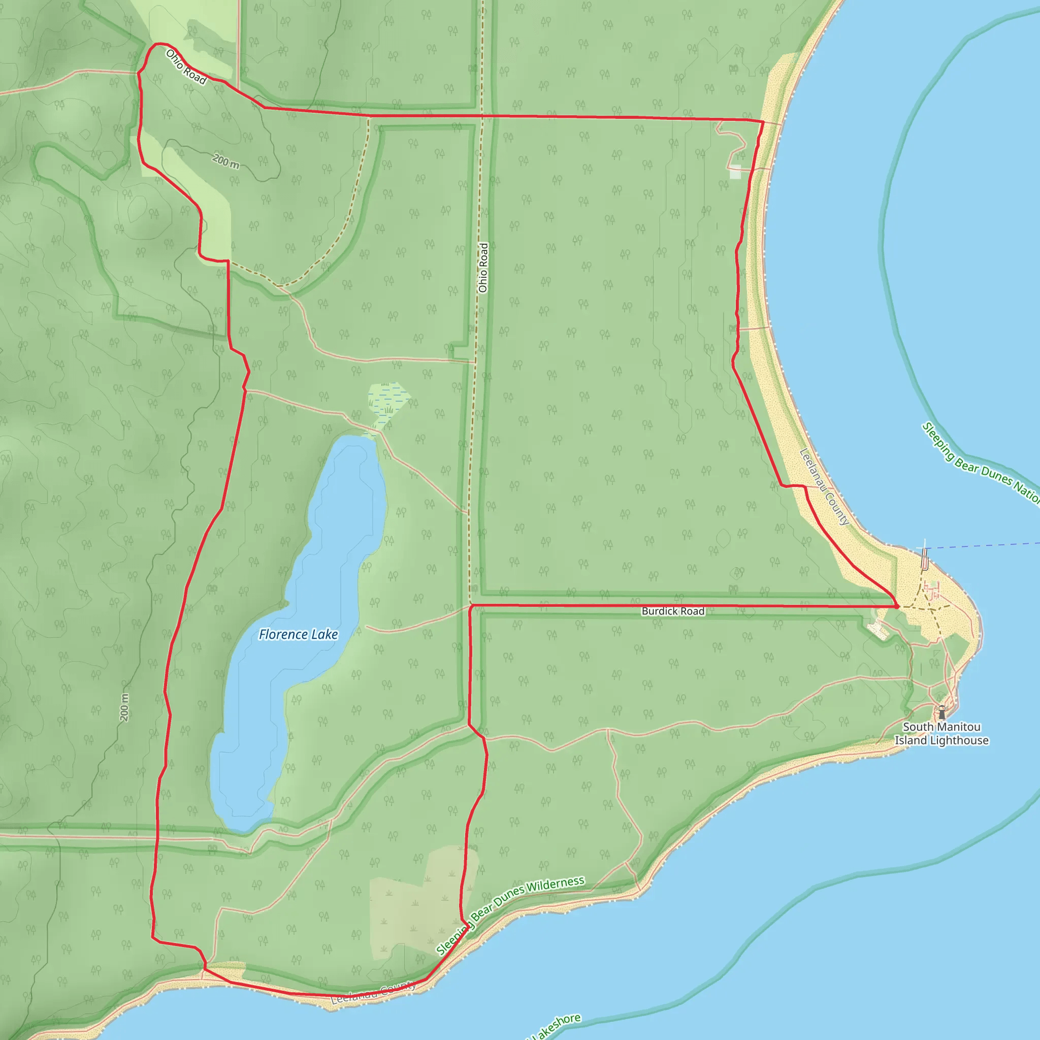 Grand Boulevard and Florence Lake Loop mobile static map