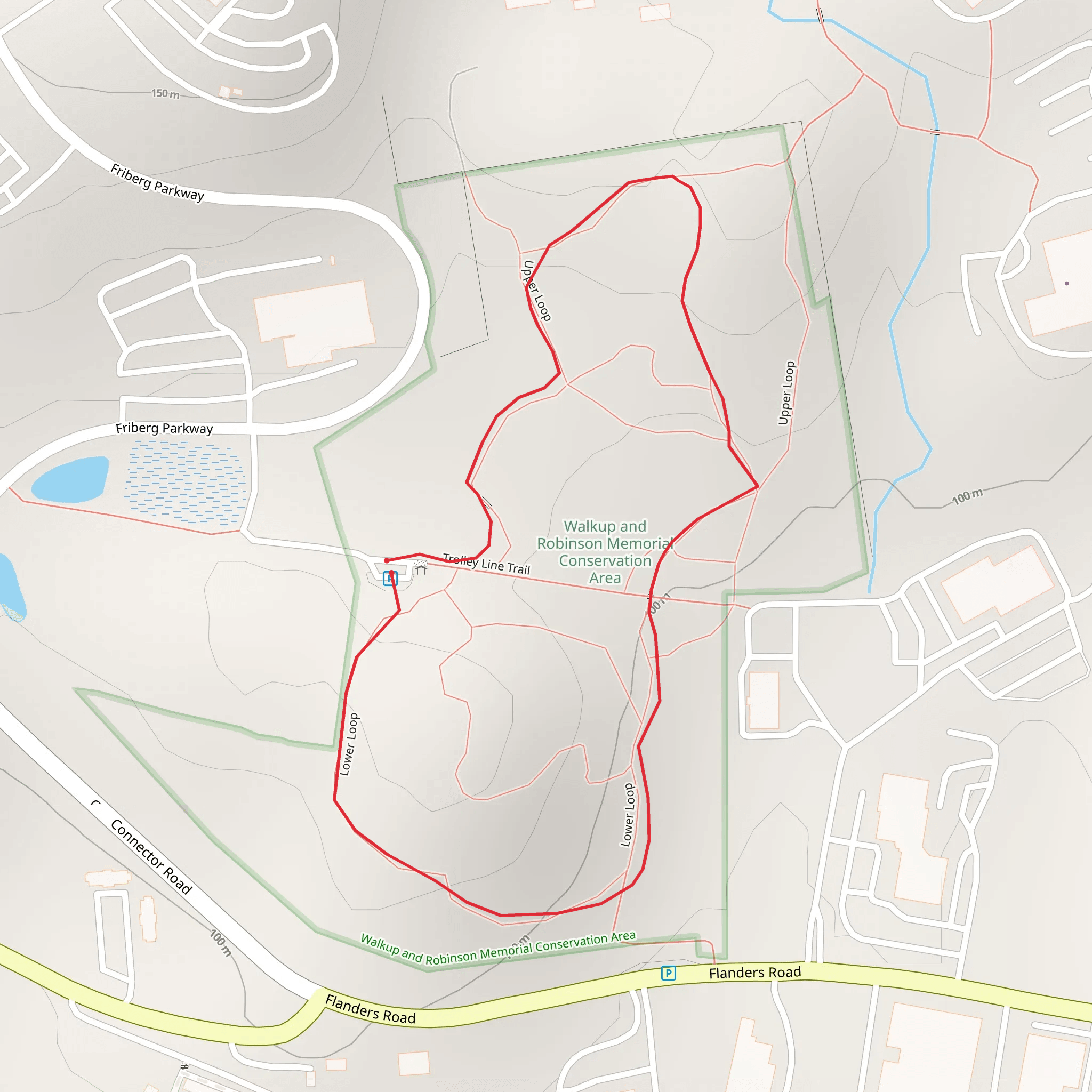 Red Loop Trail mobile static map