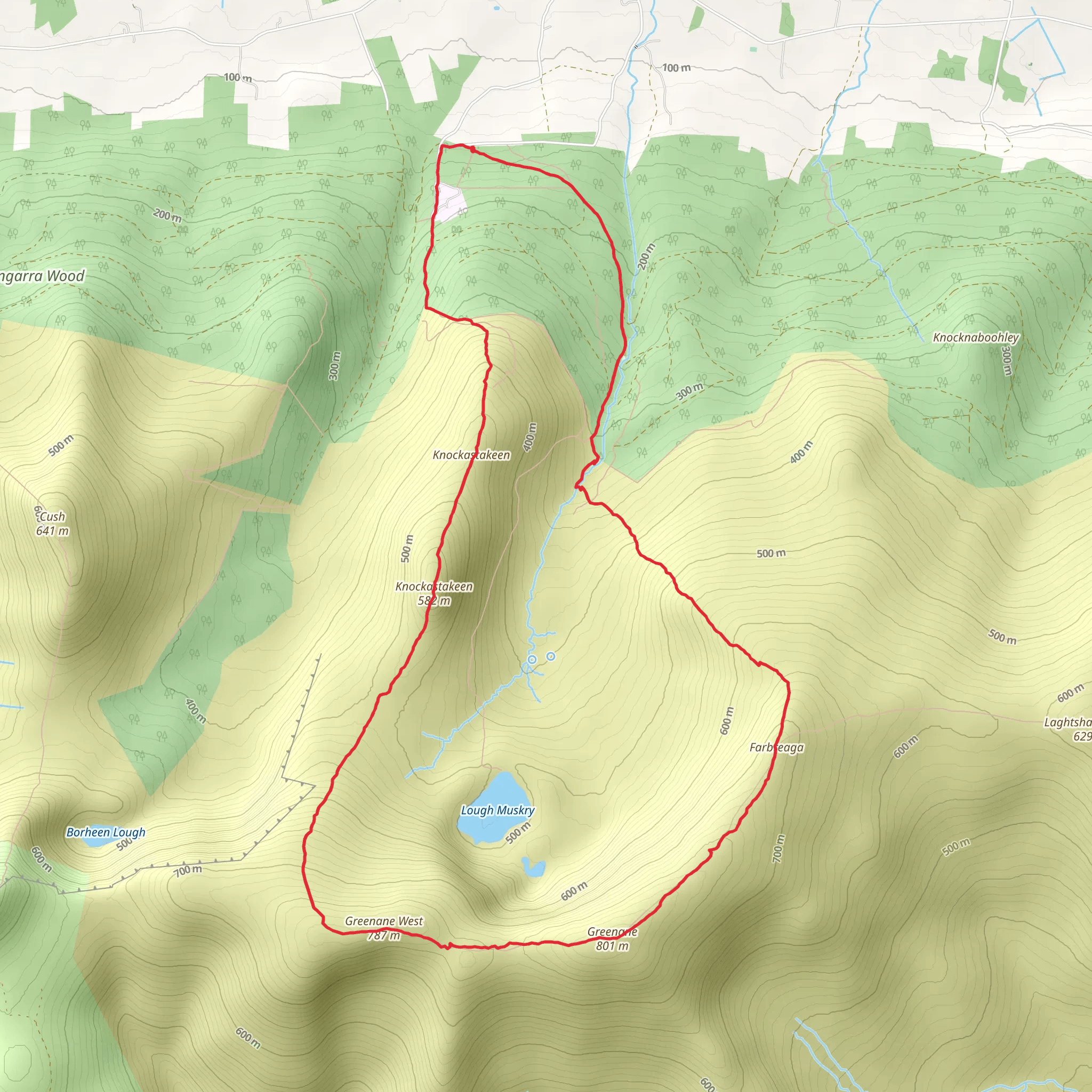 Circuit Lough Muskrey mobile static map