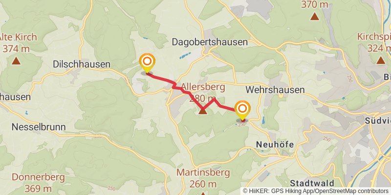 Lahn-Dill-Bergland-Pfad alt 7 Map