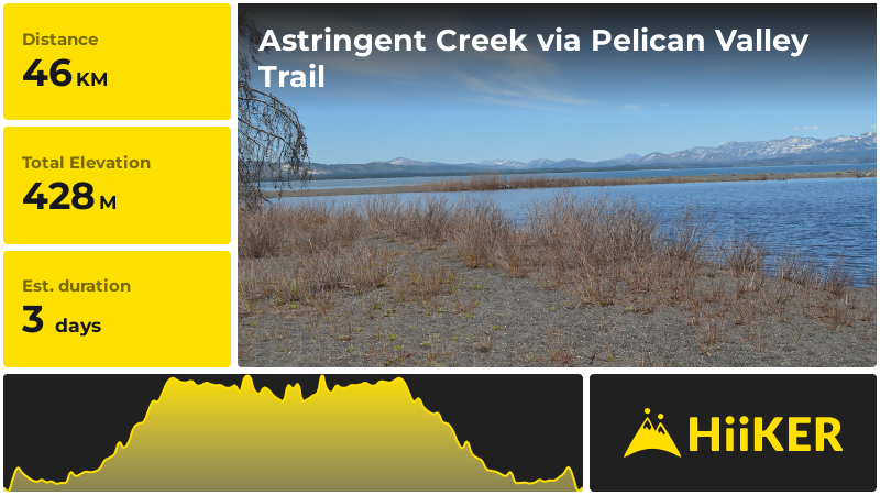 Astringent Creek via Pelican Valley Trail Park County Wyoming
