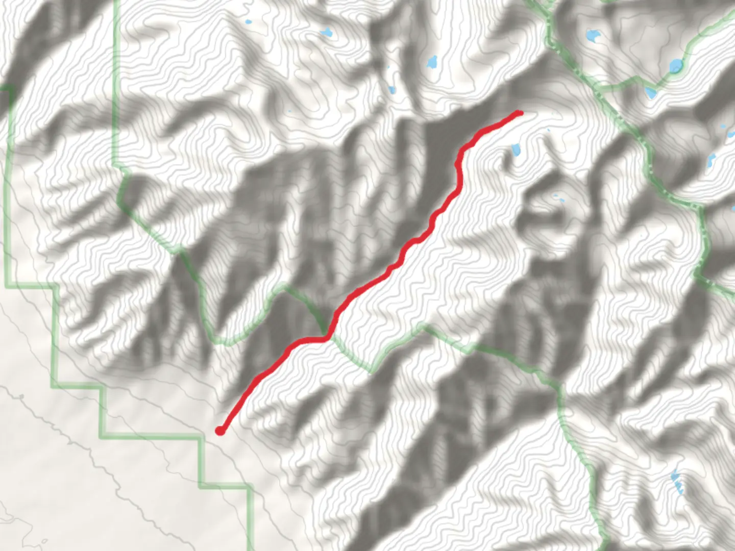 An image depicting the trail San Isabel Trail and its surrounding area.