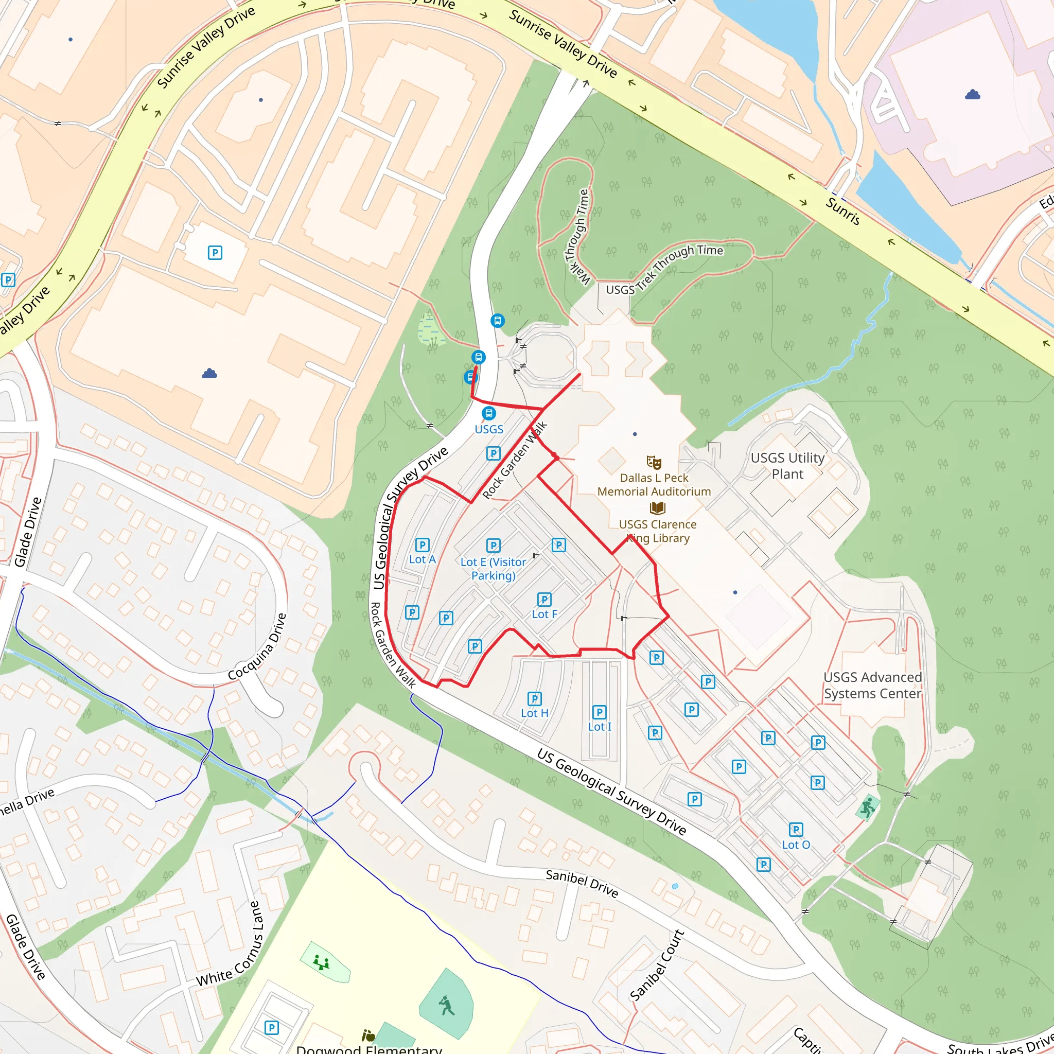 Rock Garden Loop Walk mobile static map