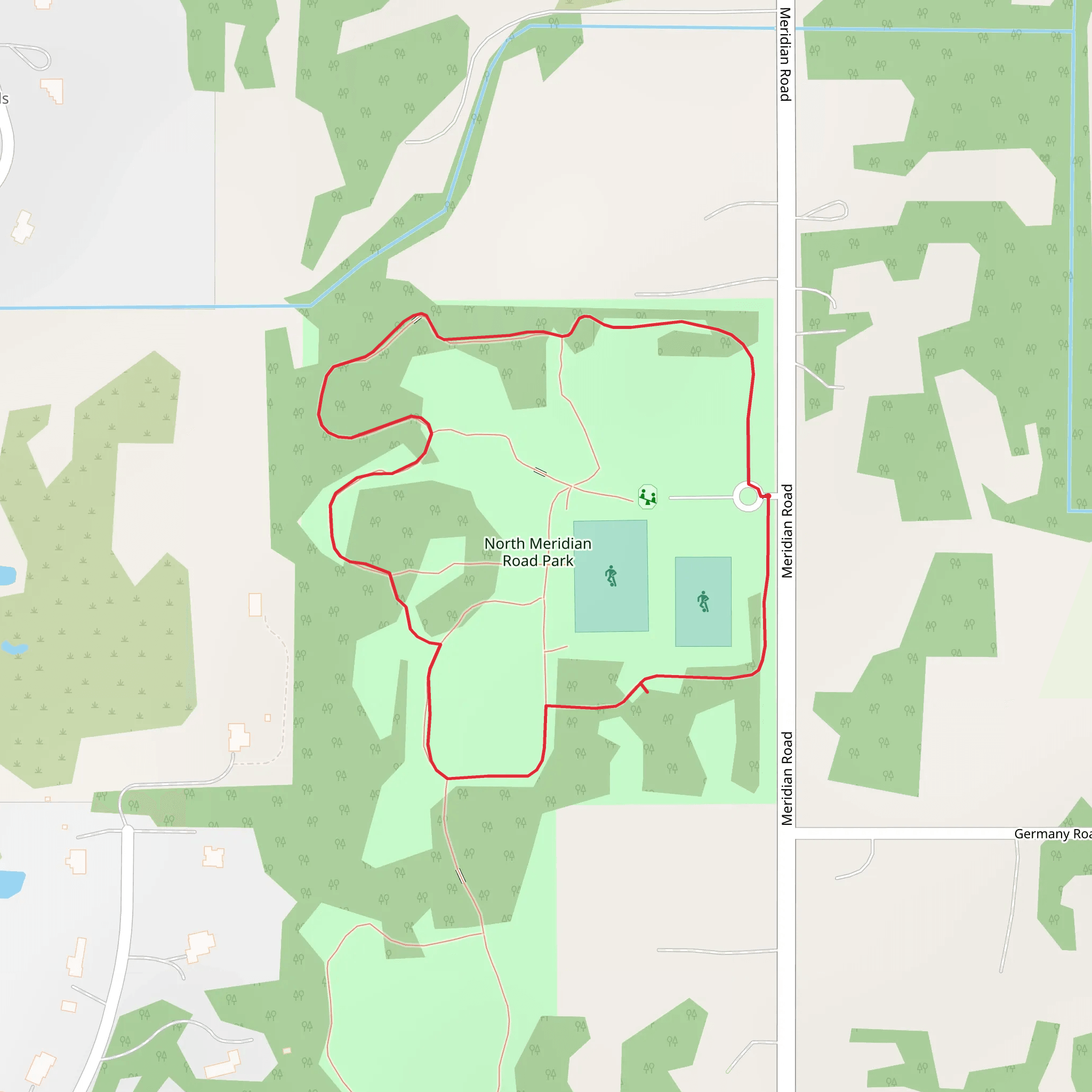Blue and Black Loop Trail mobile static map