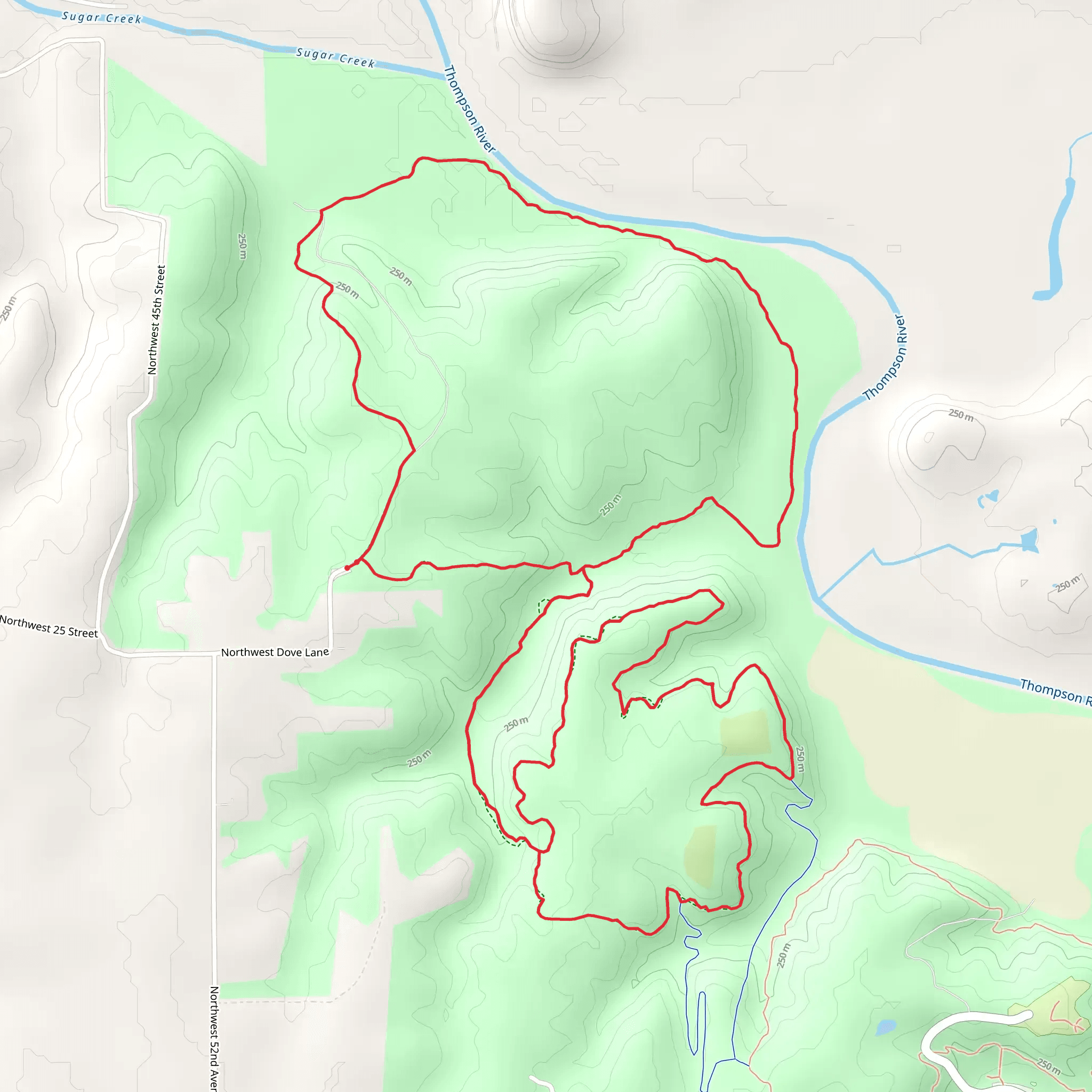 Thompson River Trail - North Loop mobile static map