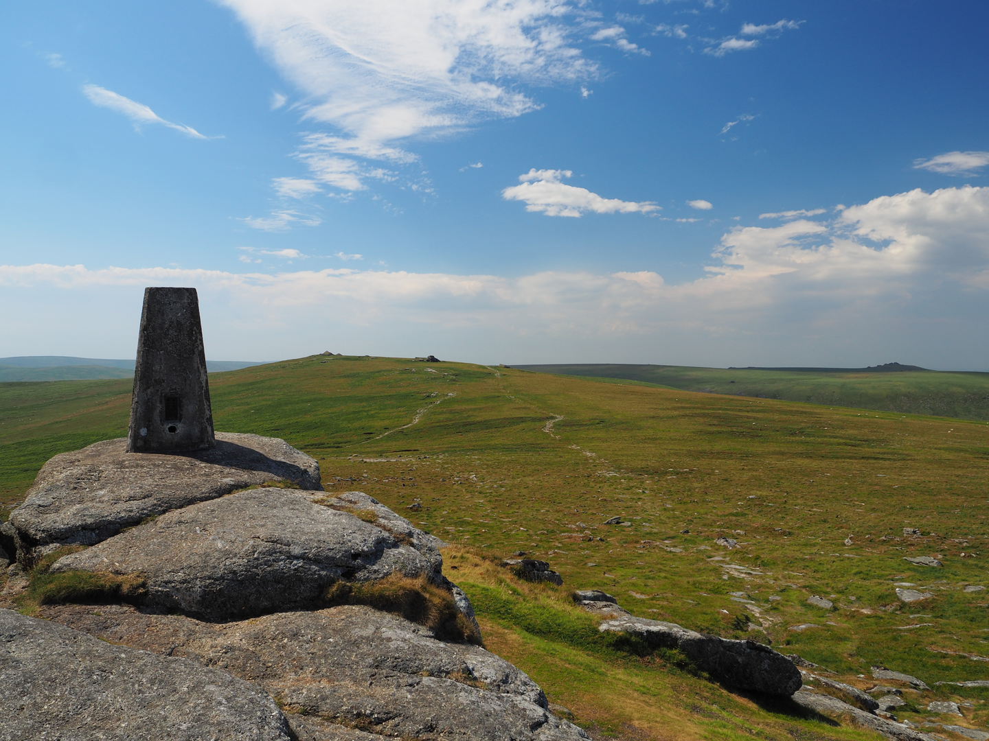 An image depicting the trail Dartmoor's Ancient Boundary Perambulation and its surrounding area.
