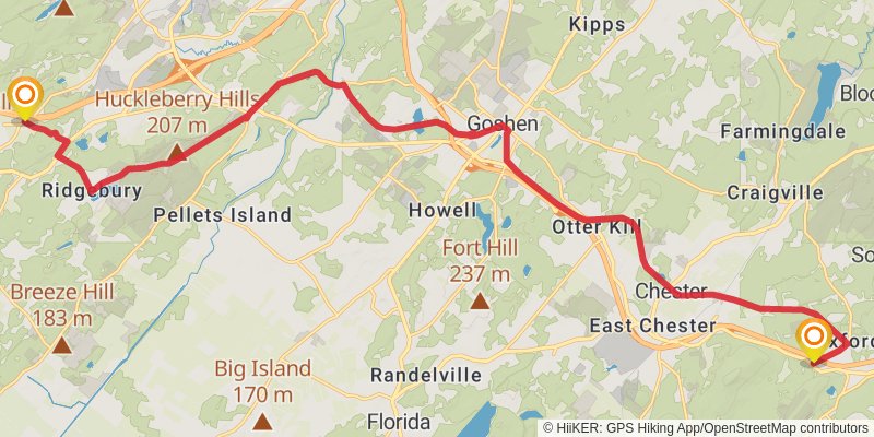 Wallkill Valley Loop stage 6 Map