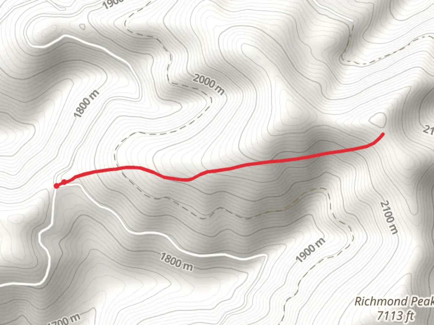 An image depicting the trail Inez Ridge Trail and its surrounding area.