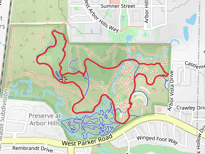 Arbor Hills and Tower Trail Loop