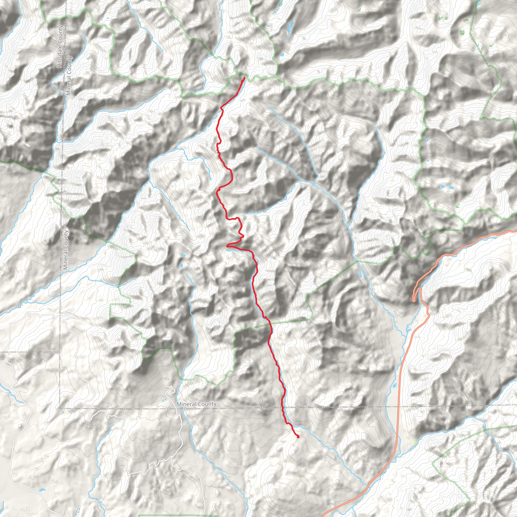 Turkey Creek Trail mobile static map