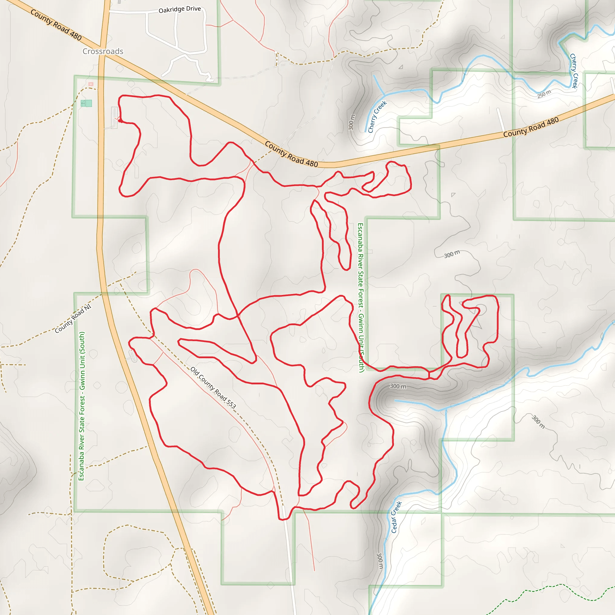 Husky, Wolverine and Spartan Loop mobile static map