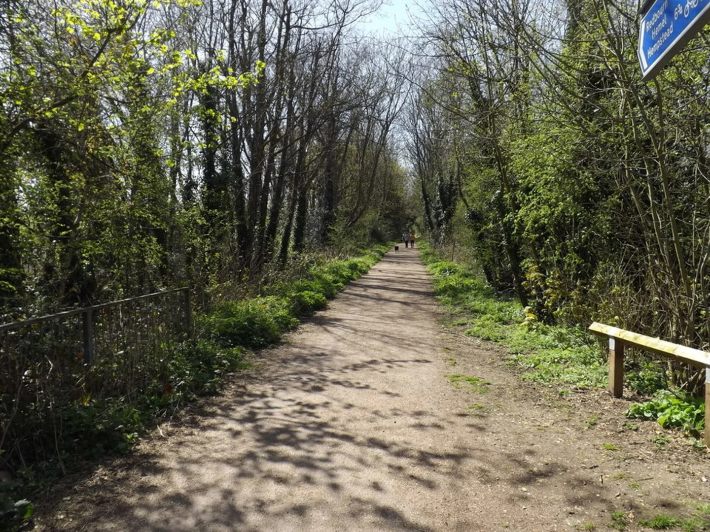 An image depicting the trail Nickey Line-Hemel-Hempstead to Harpenden and its surrounding area.