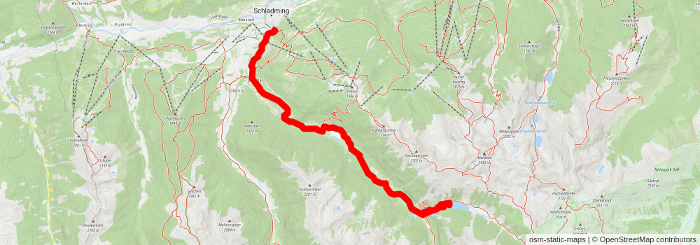 Schladming - Riesachsee Trail stage 2 Map