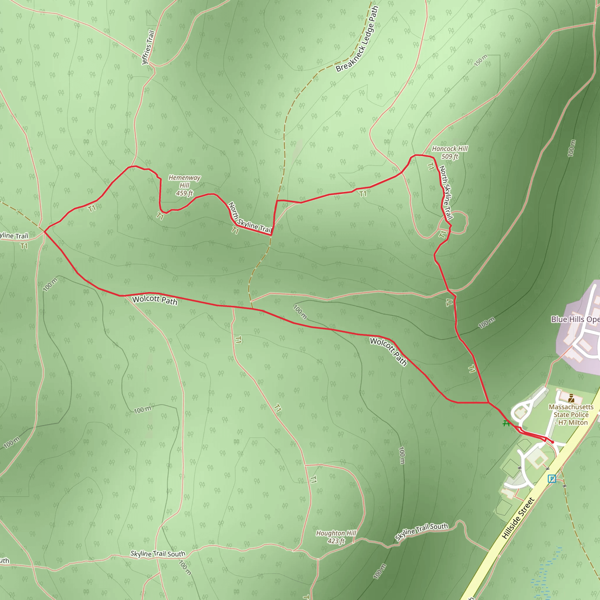 Hemenway Hill via Skyline Trail Loop mobile static map