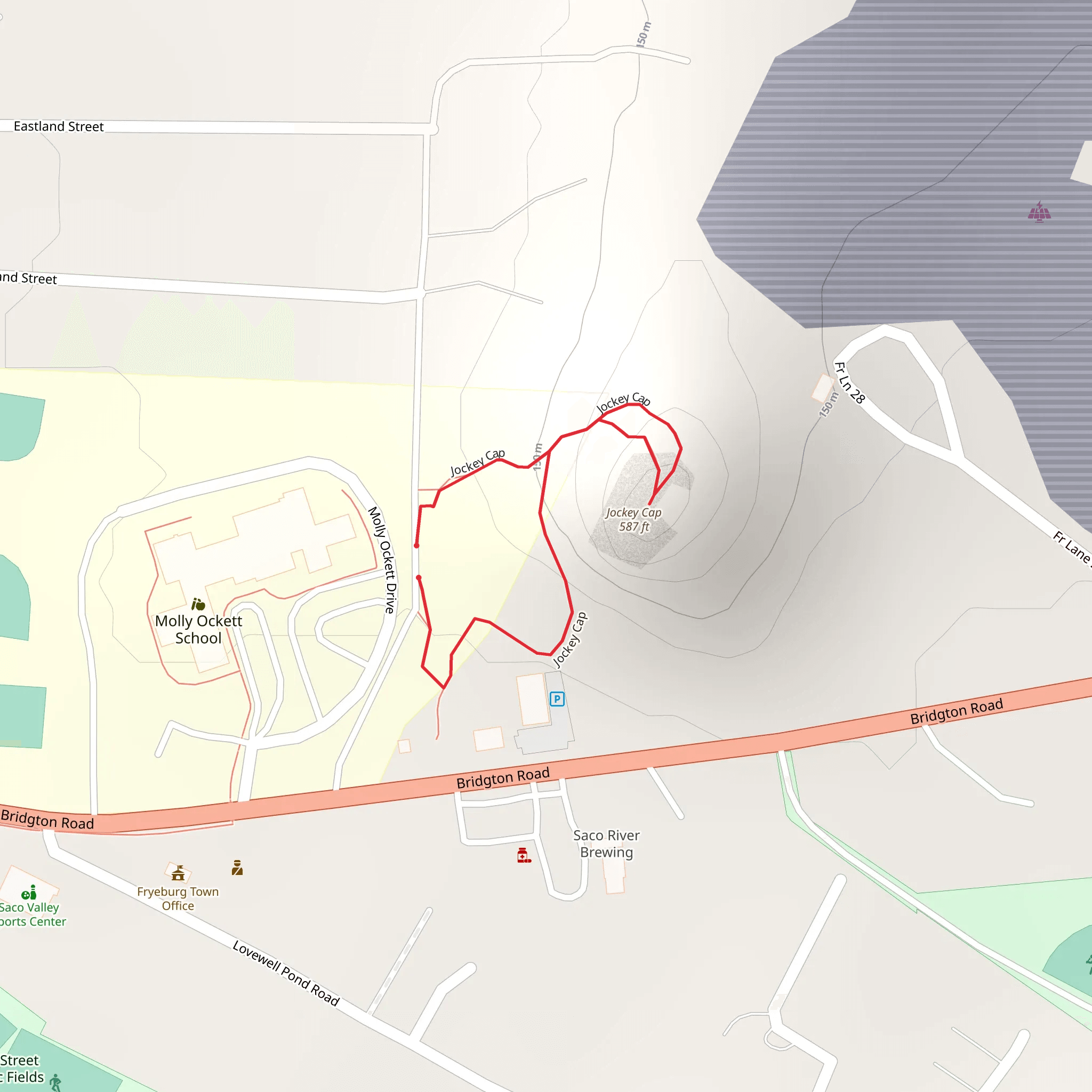 Jockey Cap Loop mobile static map