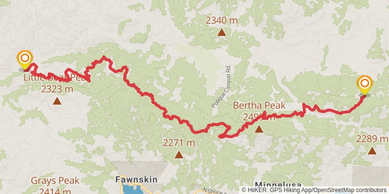 Pacific Crest Trail - California stage 26 Map