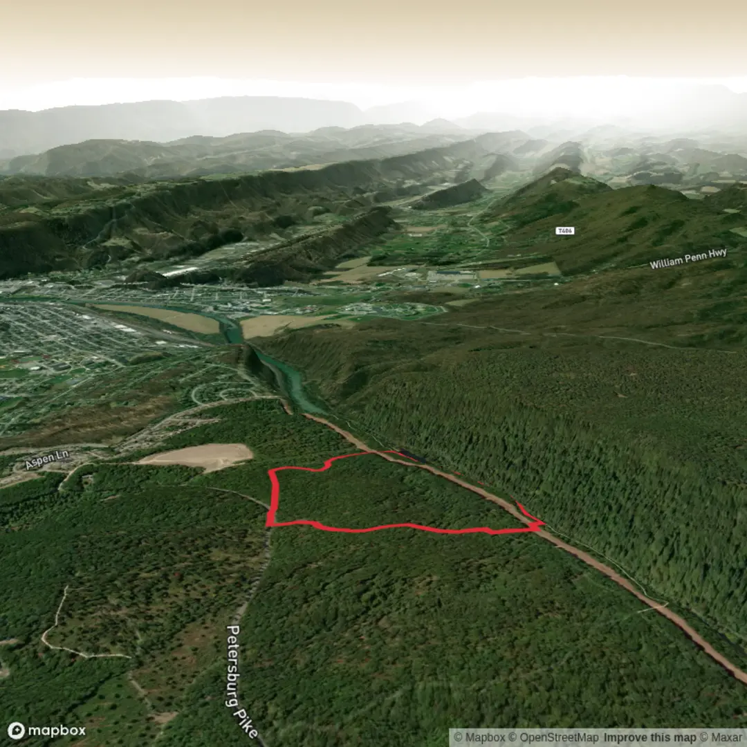 An image depicting the trail Oneida Loop and its surrounding area.