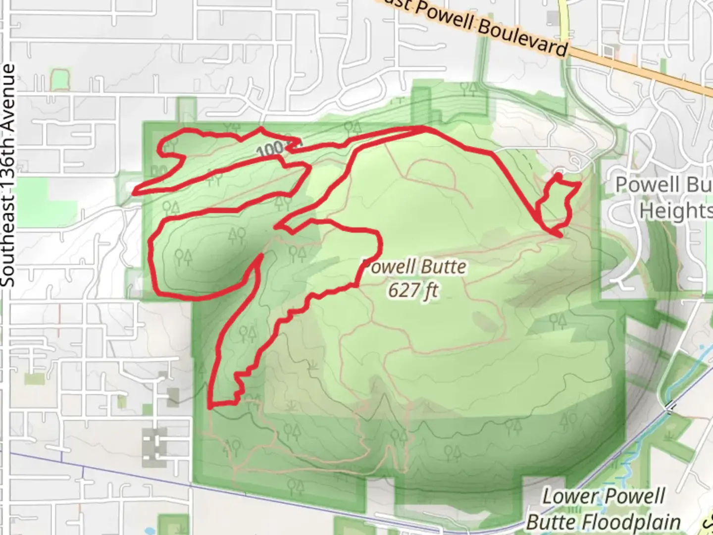 An image depicting the trail Pipeline Lane, Elderberry and Meadowland Lane Loop Trail and its surrounding area.