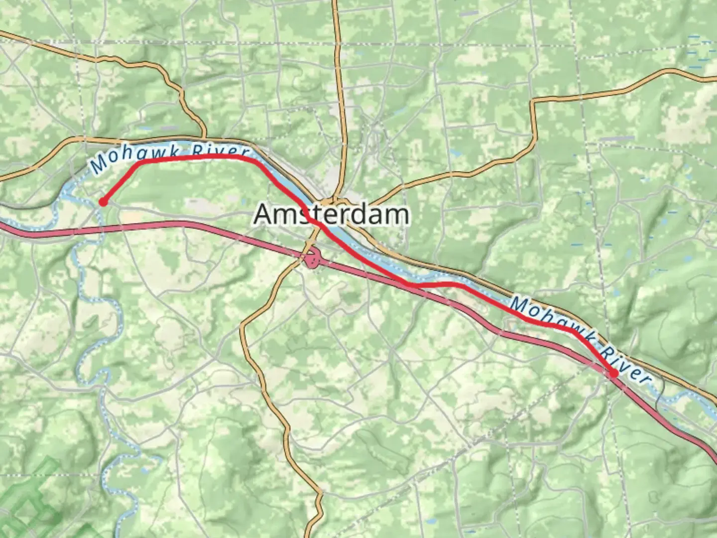An image depicting the trail Erie Canalway Trail and its surrounding area.