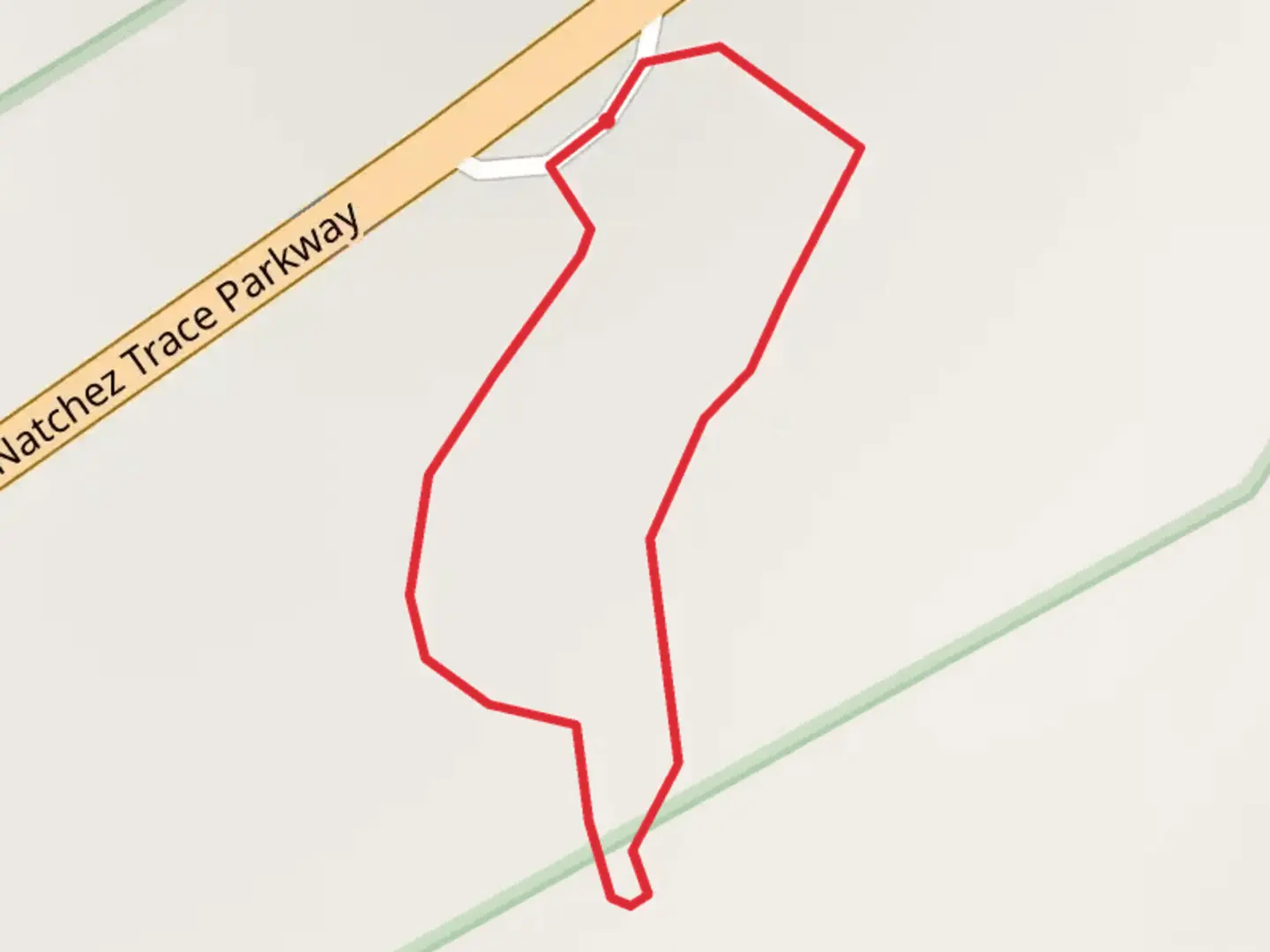 An image depicting the trail Natchez Trace Parkway Loop - South and its surrounding area.