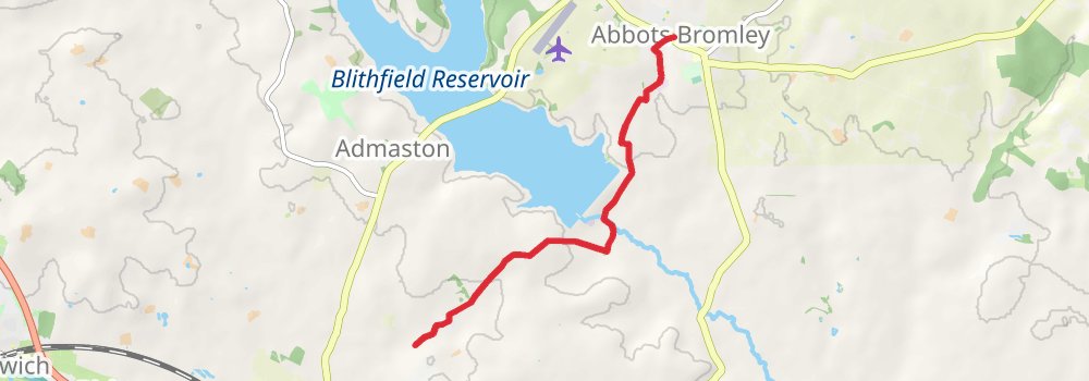 Staffordshire Way stage 4 Map