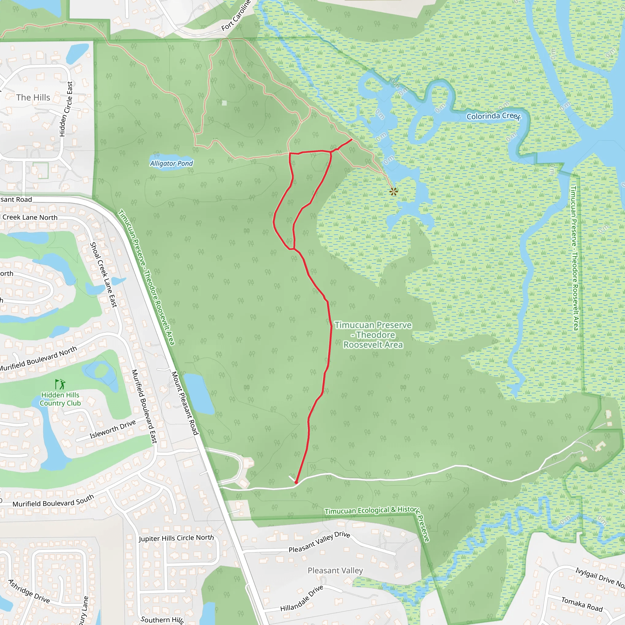 Colorinda Creek from Mount Pleasant Road mobile static map
