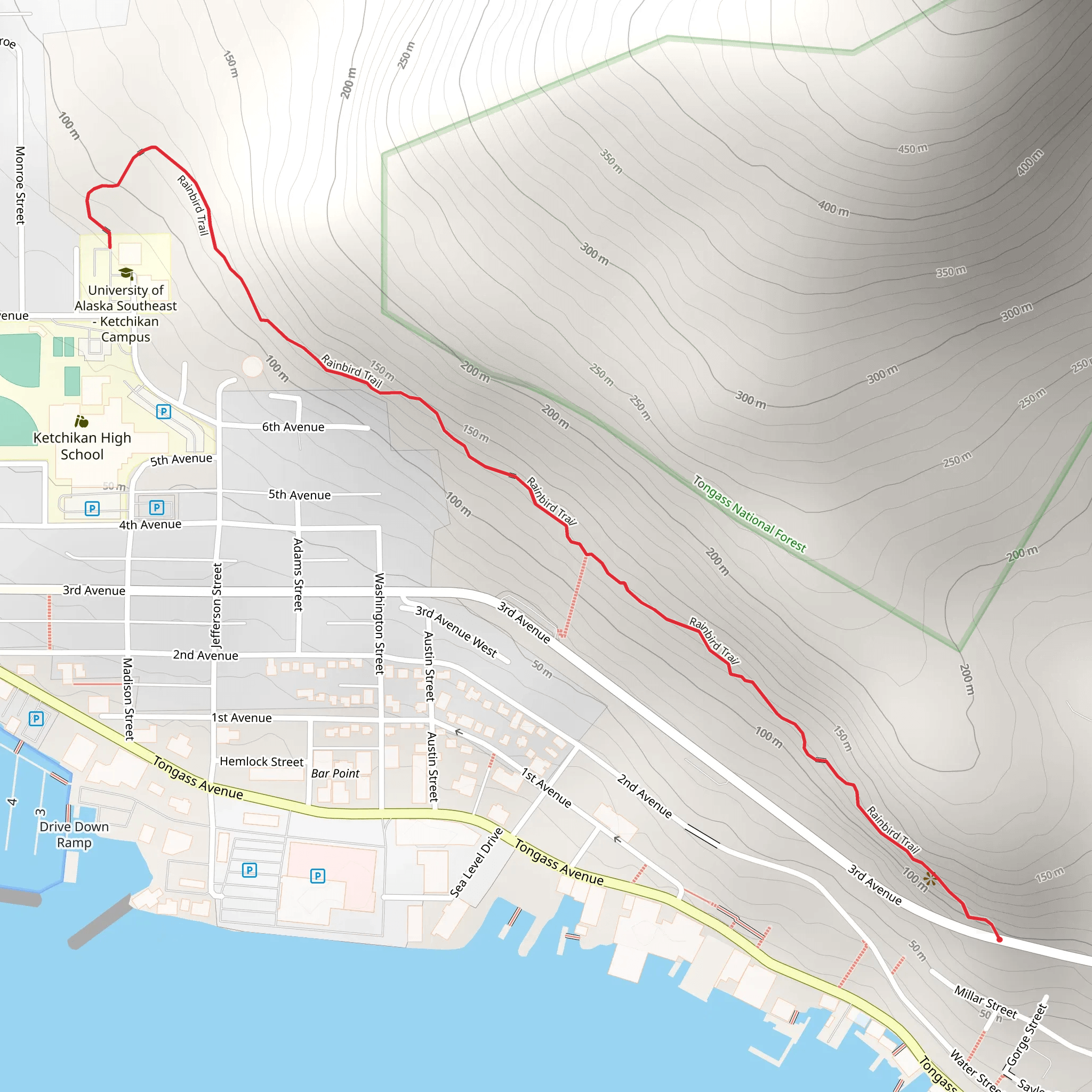 Rainbird Trail mobile static map