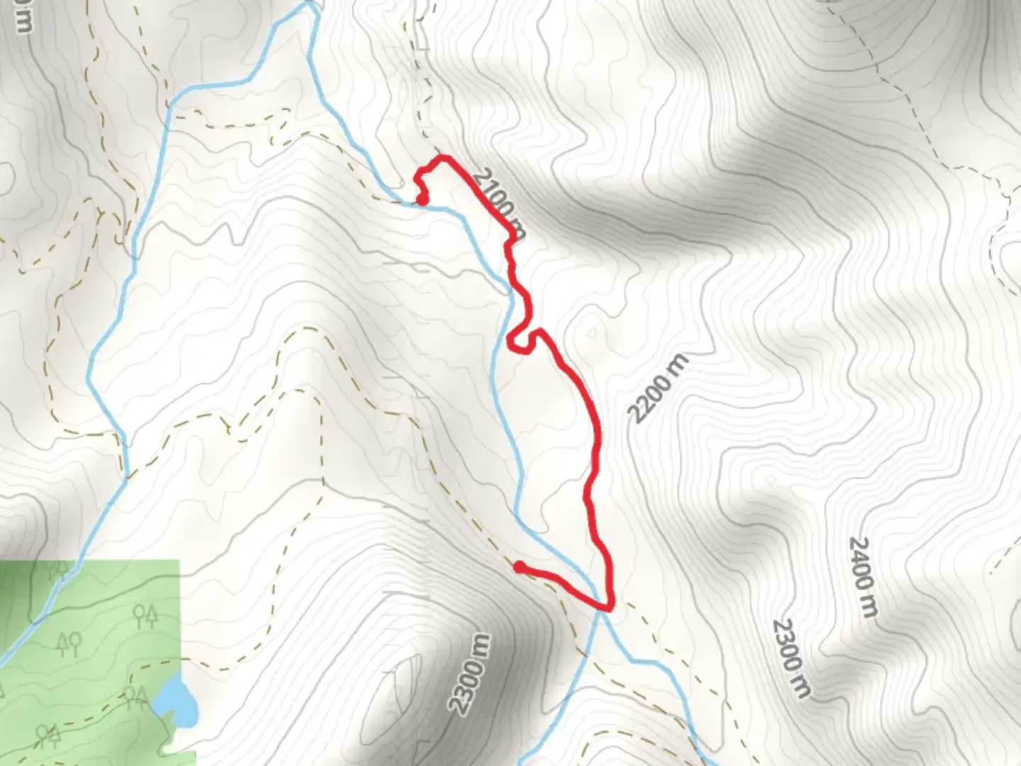 An image depicting the trail Big Bear Trail and its surrounding area.