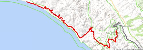 American Discovery Trail South Route stage 406 Map