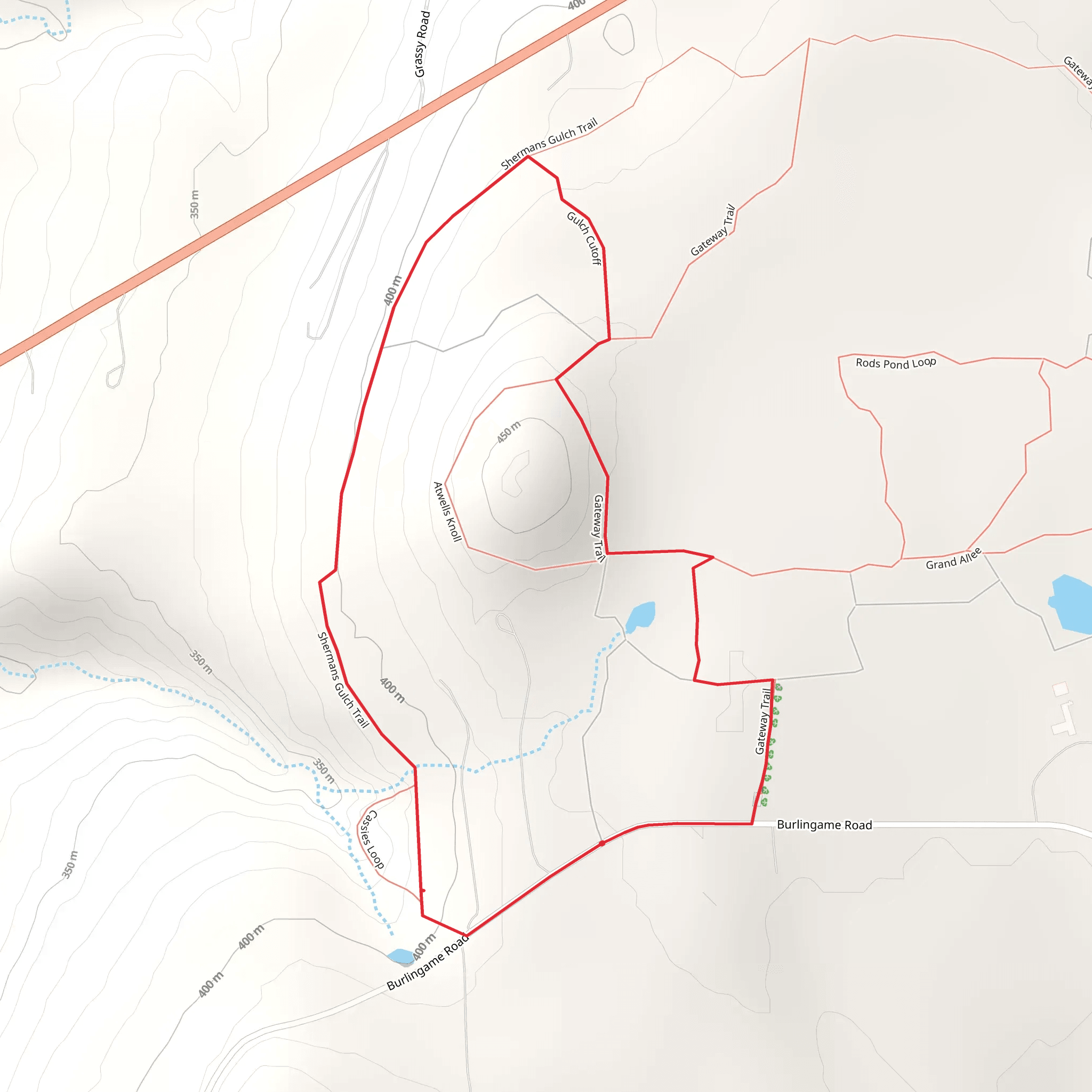 Cazenovia Preservation Foundation Trails Loop mobile static map