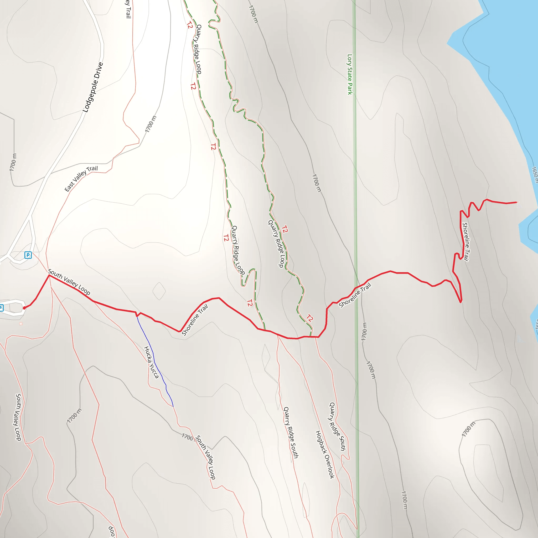 Shoreline Trail mobile static map