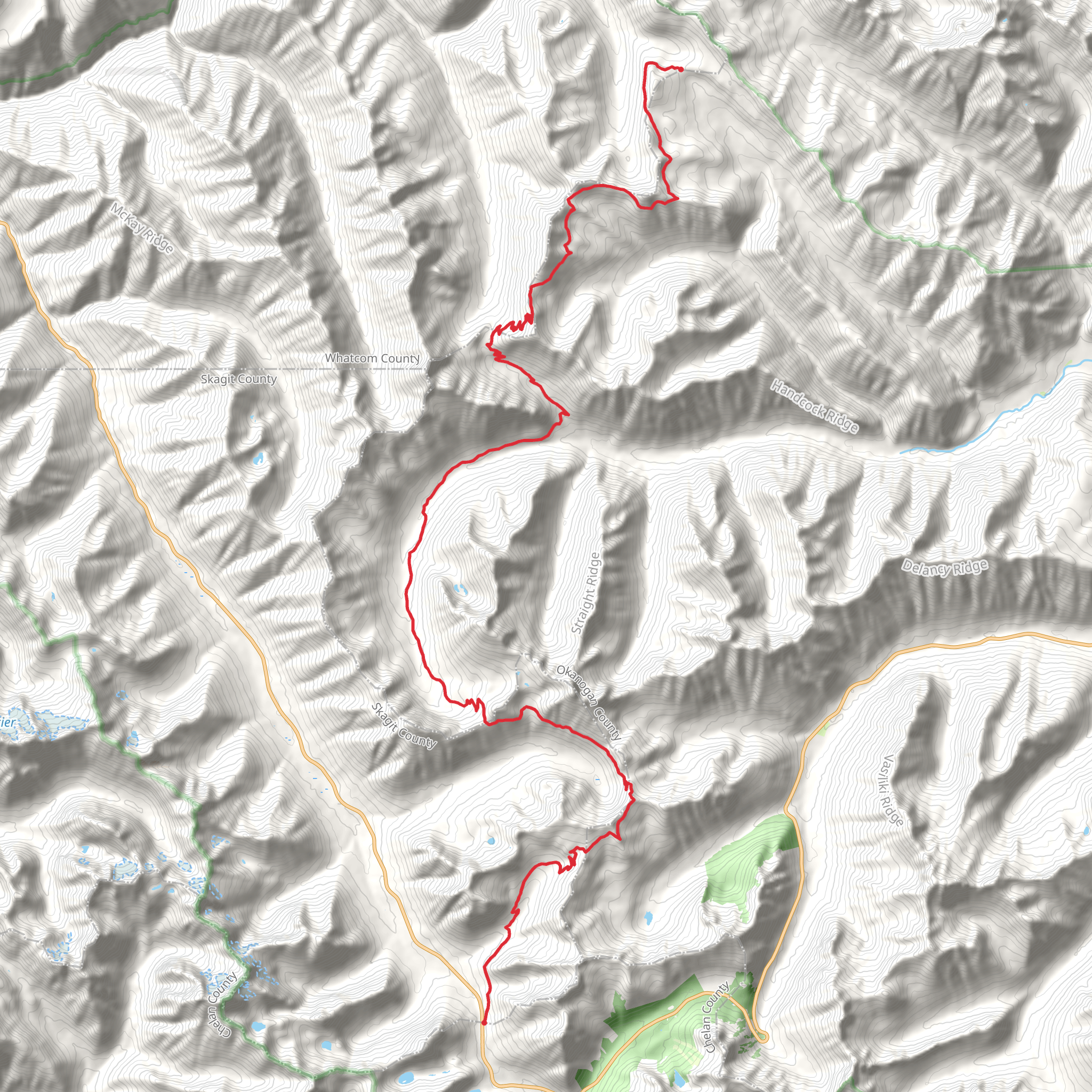Pacific Crest Trail - Hart Pass To Rainy Pass mobile static map