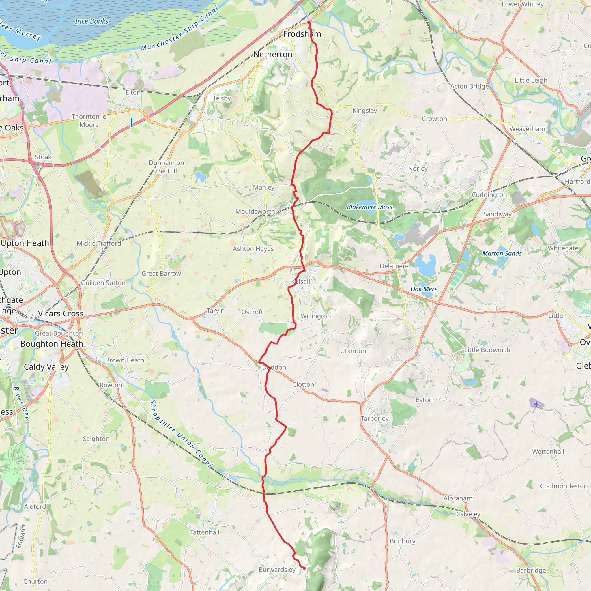 Eddisbury Way mobile static map