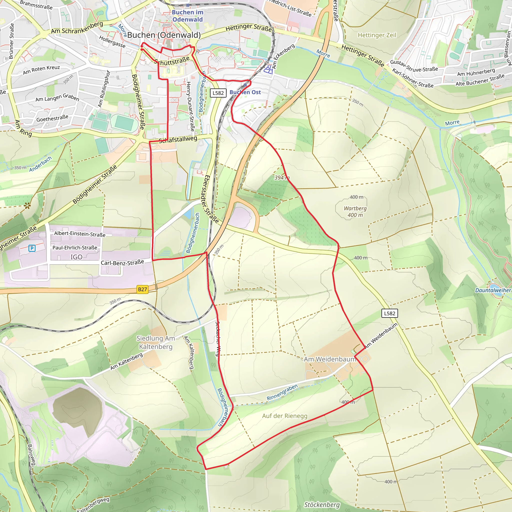 Kleiner Hoehlen Rundweg mobile static map