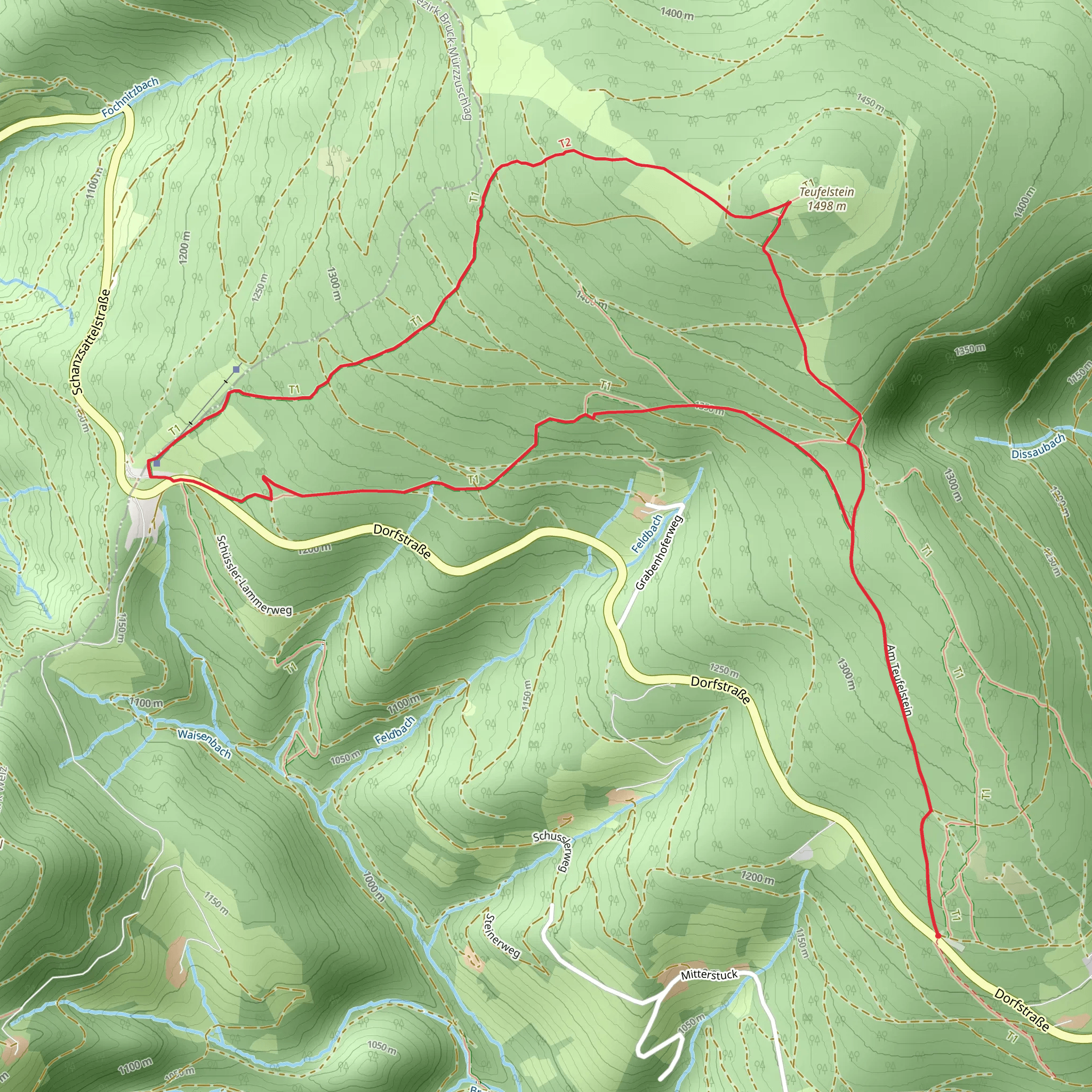 Teufelsteinrunde mobile static map