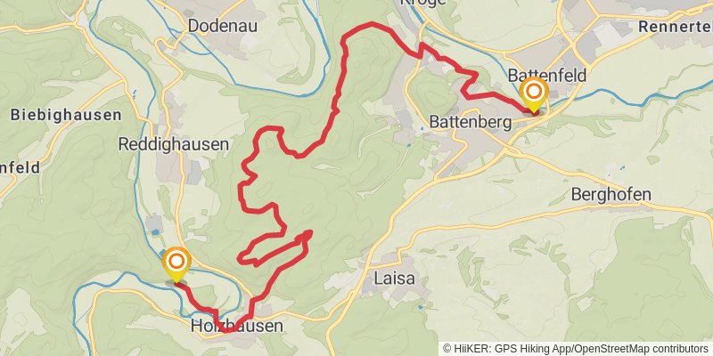 Ederhöhenweg stage 5 Map