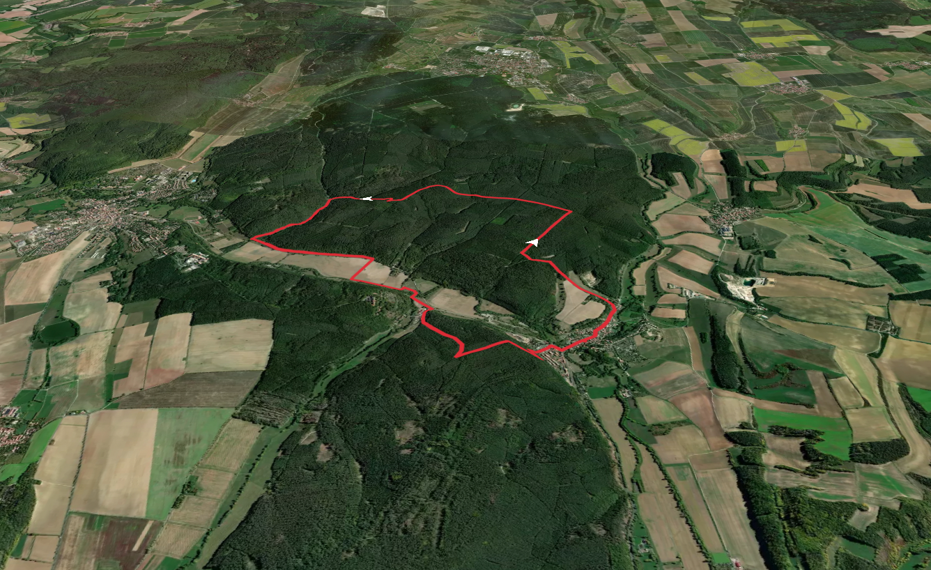 Heinrich Schuetz Weg and Kranich Rundwanderweg Loop