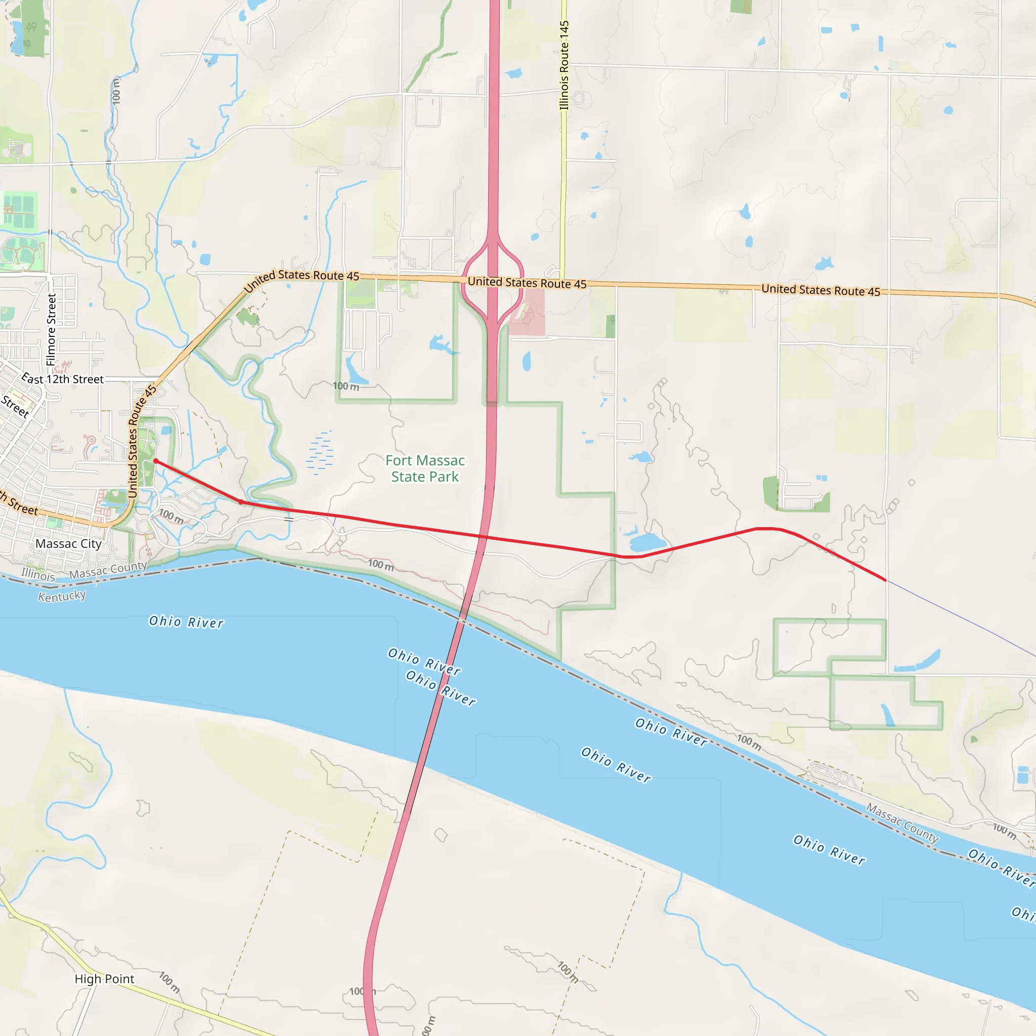 George Rogers Clark Discovery Trail - Short mobile static map