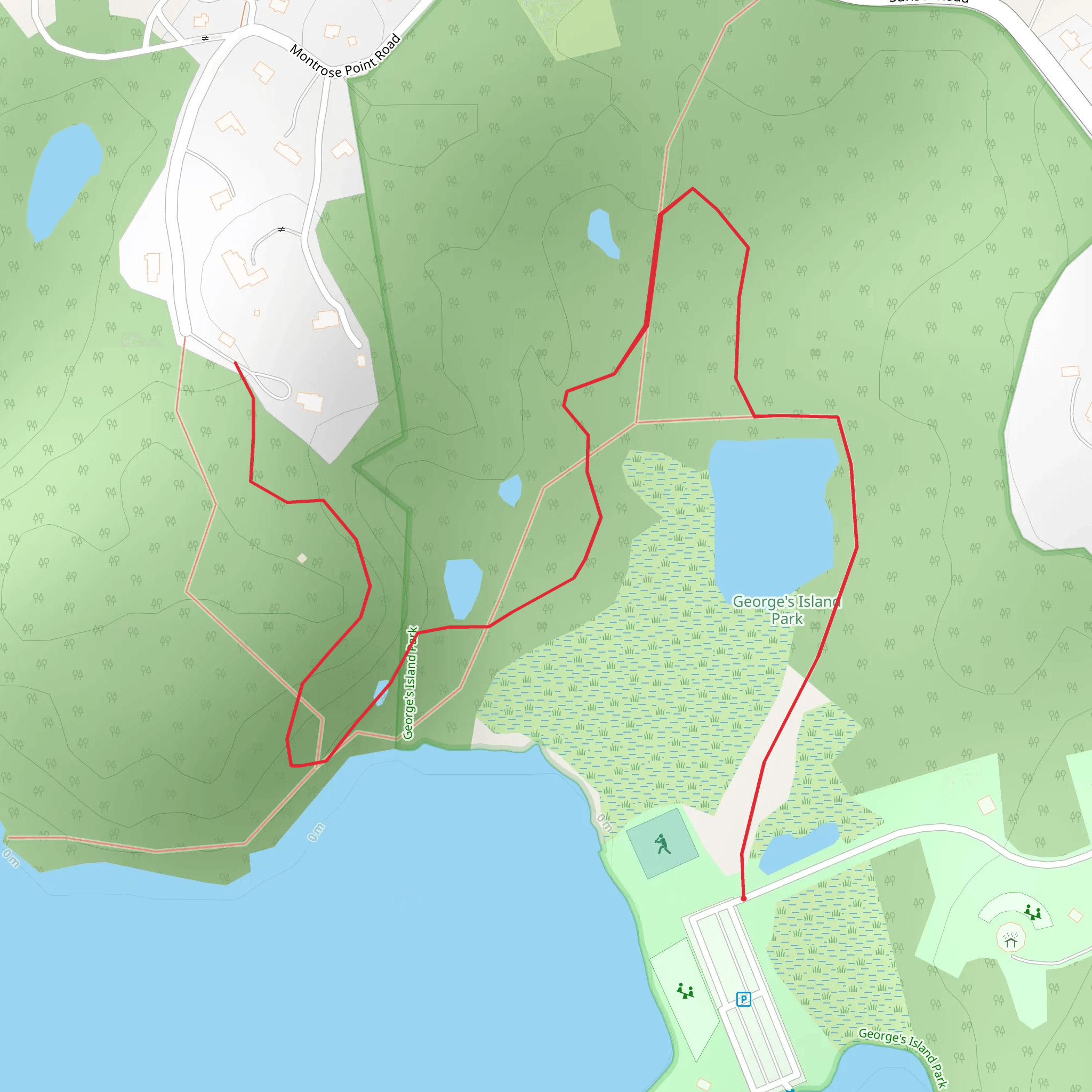 Georges Island Park mobile static map