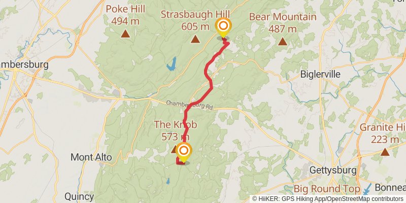 Appalachian Trail - Pennsylvania stage 2 Map