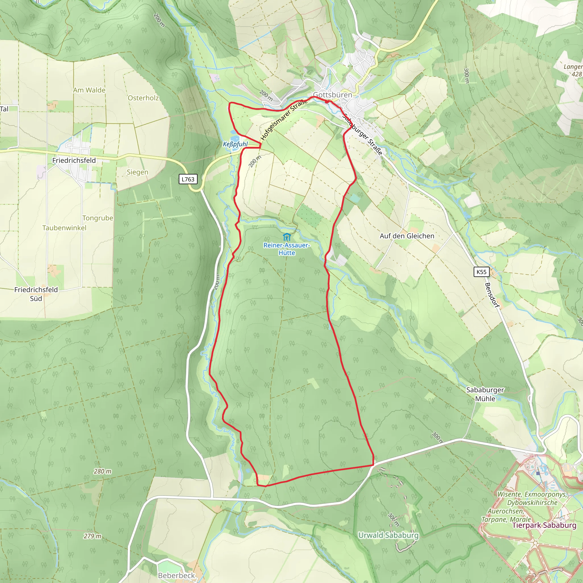 Donnebach Loop mobile static map