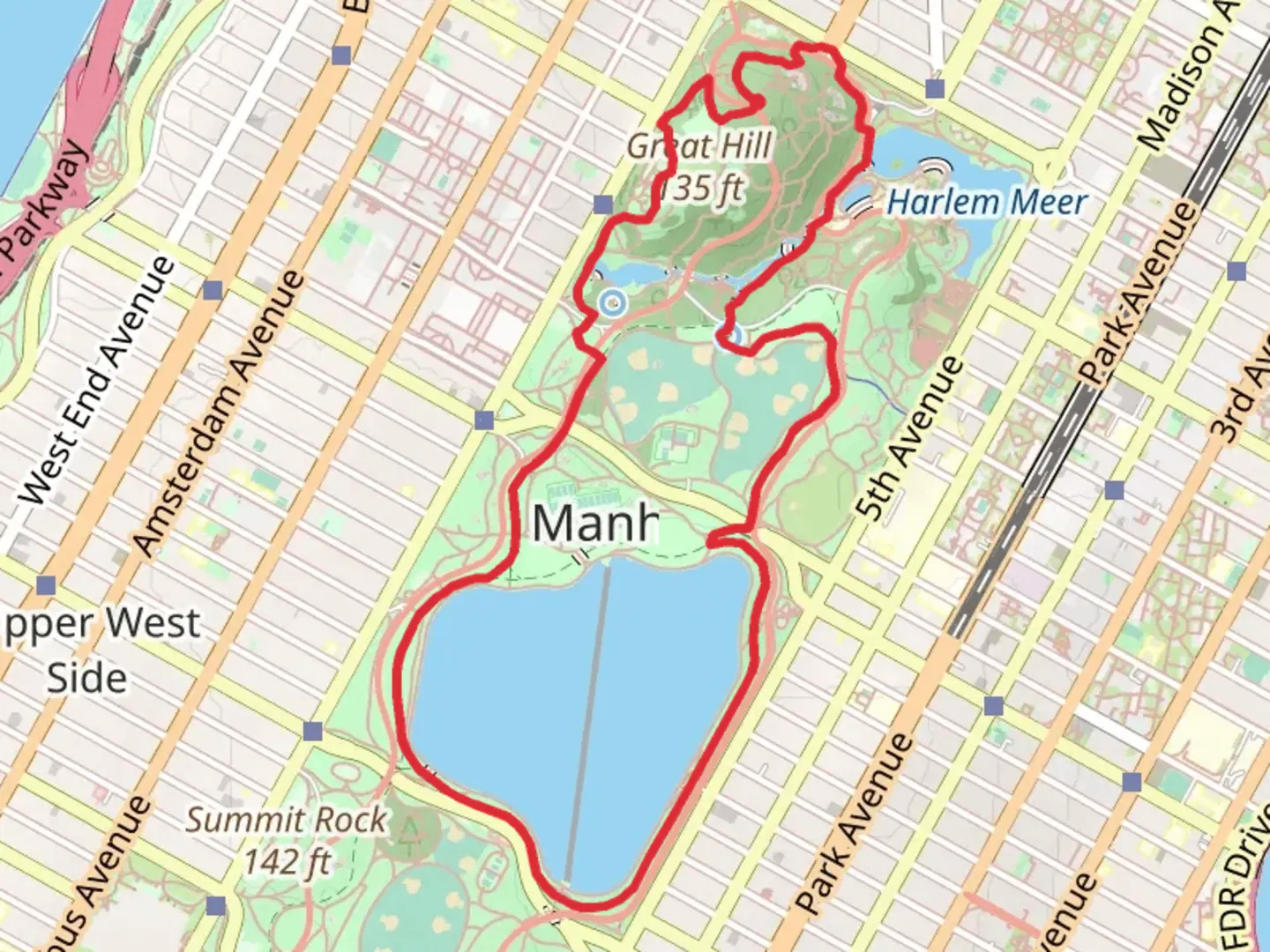 An image depicting the trail North Meadow Loop and its surrounding area.