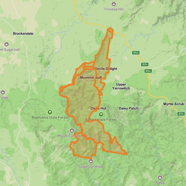 Mummel Gulf National Park mobile static map
