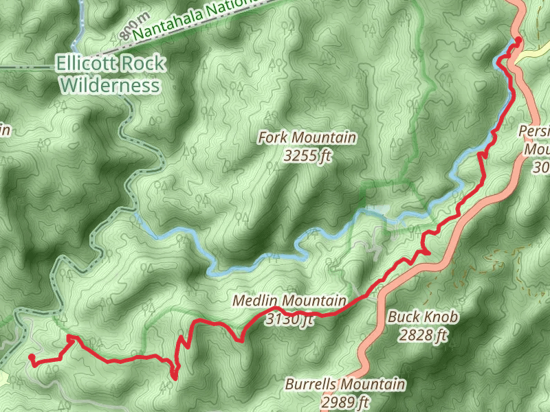 Foothills Trail and Medlin Mountain